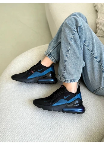 Черные демисезонные кроссовки мужские nike 270 black blue найк 270 черные No Brand