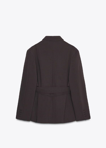 Темно-бордовый женский жакет Zara однотонный - демисезонный