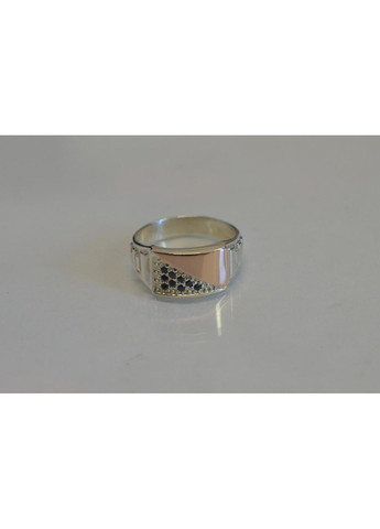 Серебряное кольцо со вставками из золота. Silver Style (367112028)