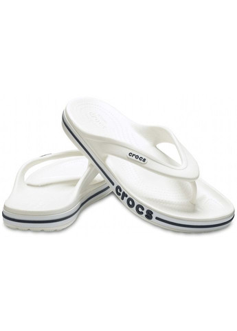 Белые пляжные вьетнамки flip white 205393 Crocs