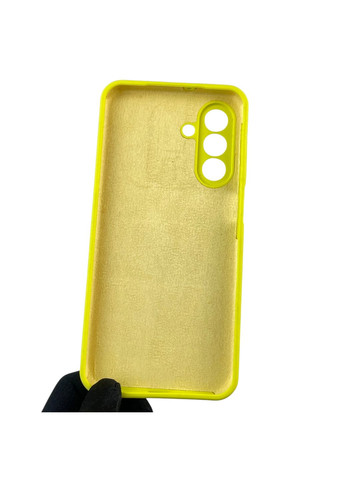 Чохол для Galaxy A26 (SM-A266) силіконовий з мікрофіброю нековзний на самсунг а26 жовтий Samsung (366235067)