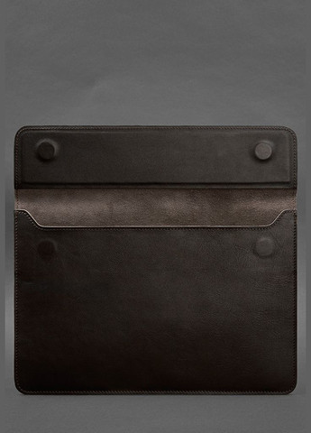 Кожаный чехол-конверт на магнитах для ноутбука Универсальный Темно-коричневый (A-028005) BlankNote (329742928)