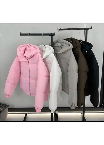 Коричнева зимня жіноча утеплена куртка No Brand