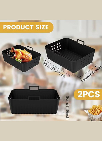 Силіконові форми з вентиляцією 4.8+4.8л для подвійного аерогрилю 7.6-9.5л Ninja (341325131)