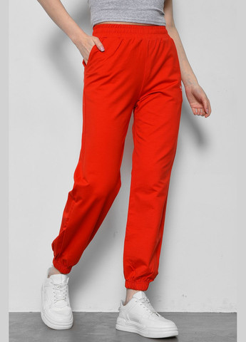 Спортивні штани жіночі червоного кольору Let's Shop (291683229)