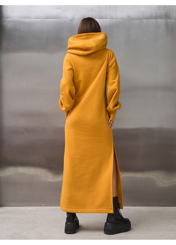 Оранжевое повседневный платье issa pus 14899 горчичный ISSA PLUS