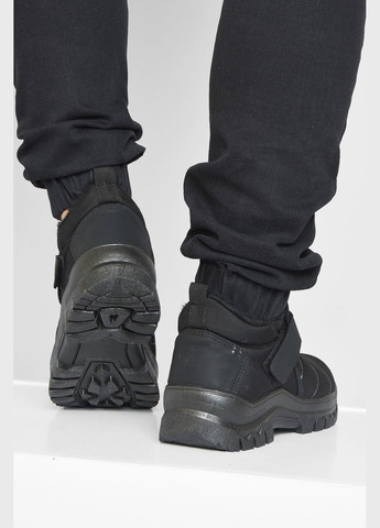 Черные зимние ботинки мужские зимние на меху черного цвета Let's Shop