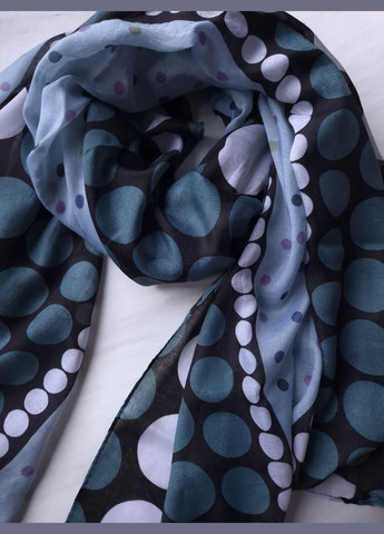 Шарф-палантин жіночий в різнокольорові горошки весна-осінь 172х110 см No Brand (324417775)