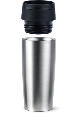 Дорожная термокружка N20201, 0.36 л, Нержавеющая сталь, С винтовой крышкой, Сохранение тепла 4 ч Emsa (372154158)