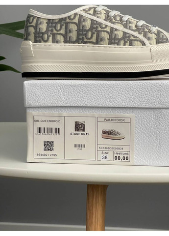 Кросівки жіночі Dior B23 White Grey Platform Premium | Діор Б32 Платформа білі No Brand білі демісезони (360894523)