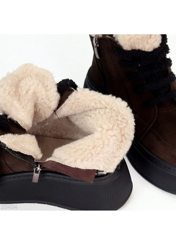 Зимние зимние ботинки No Brand из натуральной замши