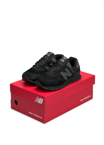 Кросівки жіночі New Balance Black No Brand 574 Premium All чорні демісезони (327218770)