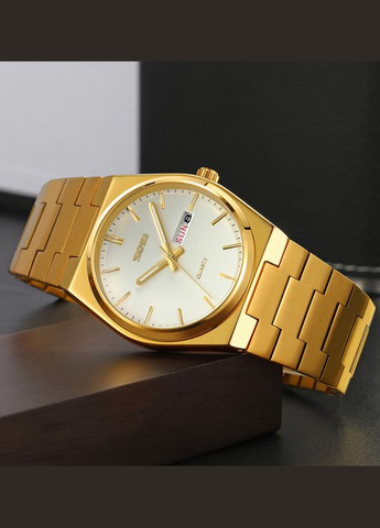 9288GDSI Gold-Silver кварцевый сasual, классический Skmei (323136802)