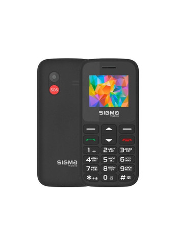 Телефон Mobile Comfort 50 HIT 2020 2 сім картки чорний Sigma (279826183)