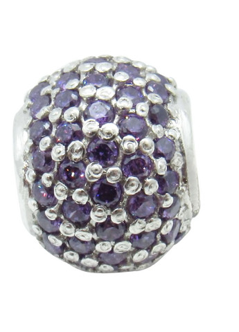 Срібний шарм "Велика кулька" No Brand (350667401)