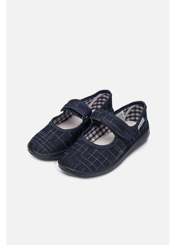 Темно-синие тапочки домашние для мальчика цвет темно-синий цб-00283131 Vitaliya