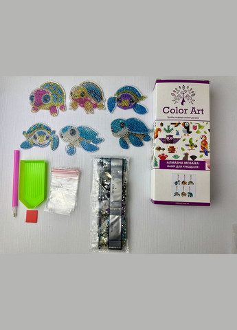 Набор брелков для алмазной мозаики Ракушки 6шт ColorArt (300579301)