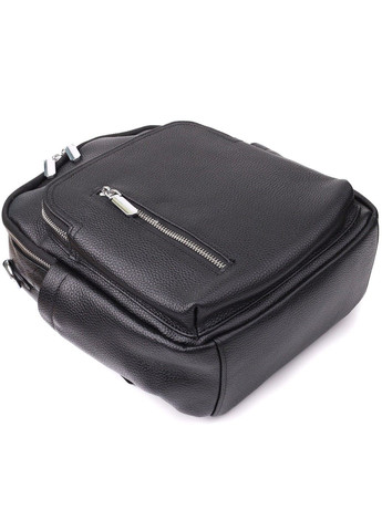 Цікавий жіночий рюкзак з натуральної шкіри 23059 Чорний Vintage (356452103)