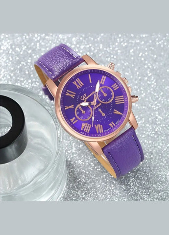 Женские кварцевые часы Женева, Темно-сливовые Geneva (316258970)