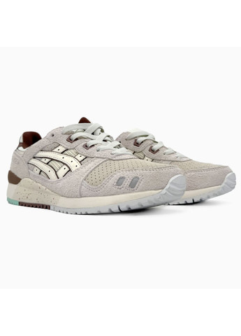Бежевые демисезонные кроссовки мужские asics gel-lyte iii beige / brown асикс гель лайт 3 No Brand