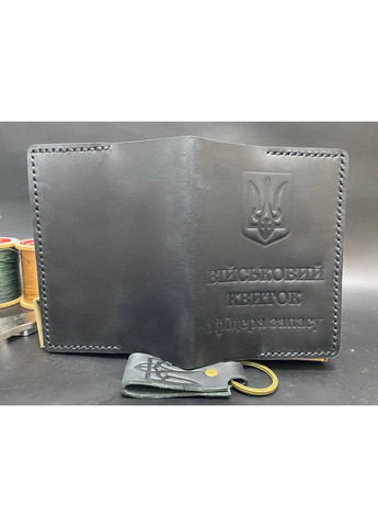 Обкладинка на Військовий Квиток Офіцера Запасу із Натуральної Шкіри Ручної Роботи Колір No Brand (356508793)