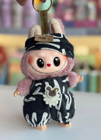 М'яка іграшка брелок Лабубу Fashion Labubu з одягом Pop Mart (336213531)