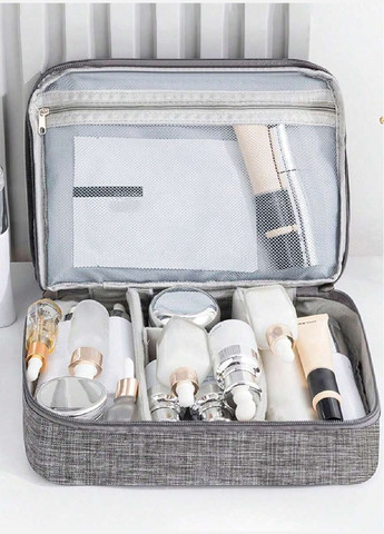 Органайзер сумка бокс косметичка для зберігання косметичних засобів зарядних пристроїв 27х20х11 см (477456-Prob) Синій Unbranded (297364837)