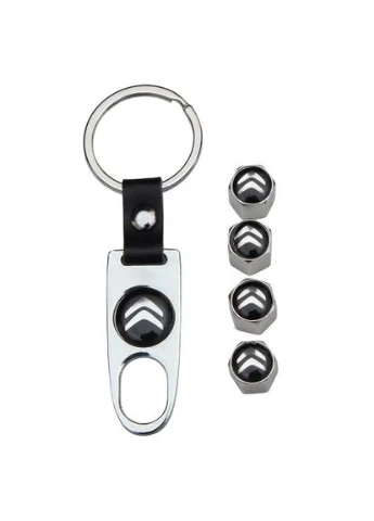 Колпачки на нипель модельные з брелоком Chrom CN CITROEN No Brand (388241381)