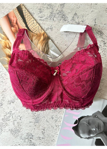 Бордовий мереживний бюстгальтер бордовий Lanny Mode