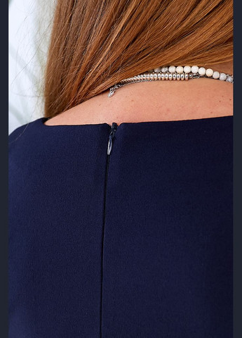 Темно-синее праздничный, повседневный, кэжуал платье Zemal однотонное