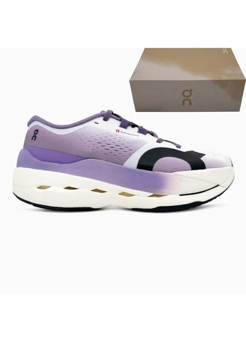 КРОССОВКИ ЖЕНСКИЕ ON CLOUDBOOM MAX WHITE/VIOLET ОН БЕЛЫЕ No Brand белые демисезоны (391958489)