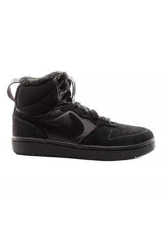 Чорні Осінні дитячі кросівки court borough mid 2 boot ps чорний Nike