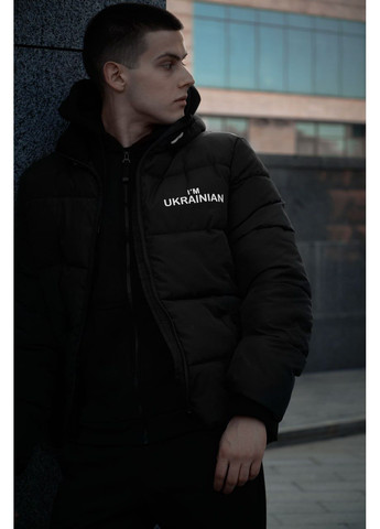 Черная зимняя куртка зимняя черная из лого Luna