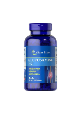 Препарат для суставов и связок Glucosamine HCL 680 mg, 240 капсул Puritans Pride (293481813)