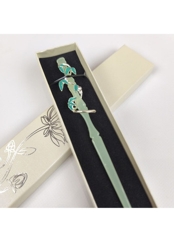 Бамбукова шпилька-палочка з акрилу для волосся в азіатському стилі в подарунковій коробочці No Brand (352474443)