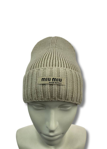 Жіноча зимова шапка на флісі - МіуМіу / MiuMiu No Brand Шапка жіноча (364103405)