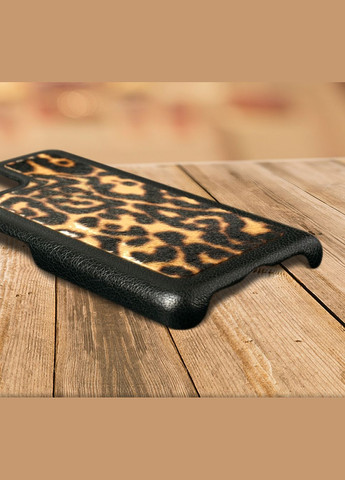 Шкіряна накладка ExBacker для Apple iPhone 15 Plus Леопард пони (76176) Stenk (291455107)