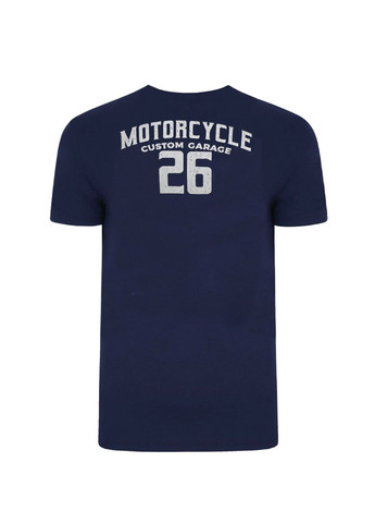 Темно-синя футболка з принтом Threadbare