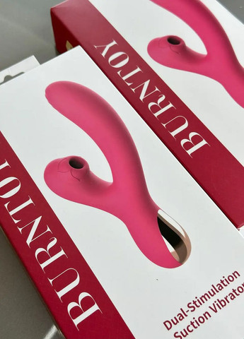 Вибратор 2в1 с вакуумной стимуляцией клитора фиолетовый No Brand (316554560)