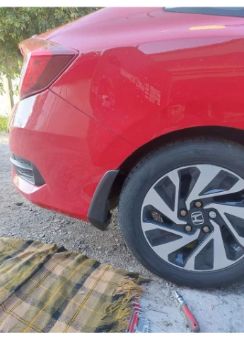 Брызговики Premium (V1, 4 шт) для Honda Civic Sedan X 2016-2021 гг Dongmart (392213776)