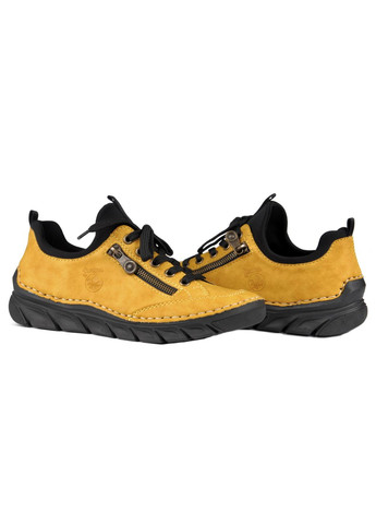 Rieker Туфлі жіночі 55073-68 жовтий з текстиль, німеччина — демісезон (295291171)