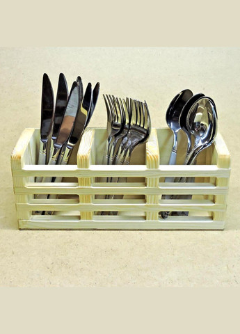 Подставка для столовых приборов из дерева Тополино бланже (ПСП-000501) No Brand (327423644)