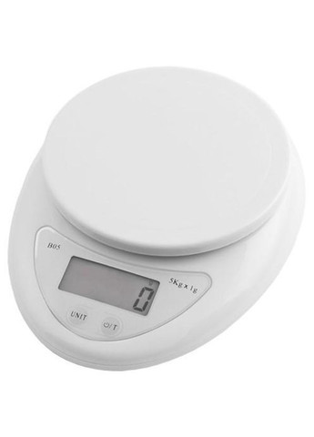 Кухонные электронные весы Kitchen с чашей до 5 кг точное измерение для приготовления блюд и выпечки ЖК-дисплей функция тары No Brand (362354516)