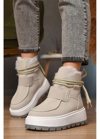 Угги женские на меху светло-серого цвета Let's Shop (366546084)