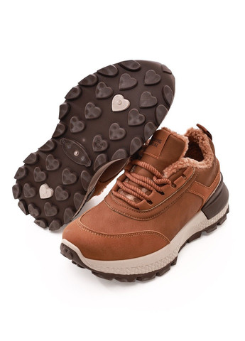 Кроссовки женские Gipanis коричневые зима (370433745)