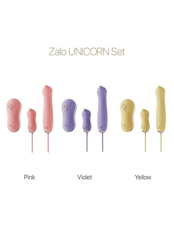 Набор 3в1 – UNICORN Set Violet, виброяйцо, пульсатор, вакуумный стимулятор Zalo (303881345)