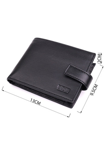 Вместительный мужской кошелек из натуральной кожи 22861 Черный Bond (318823536)