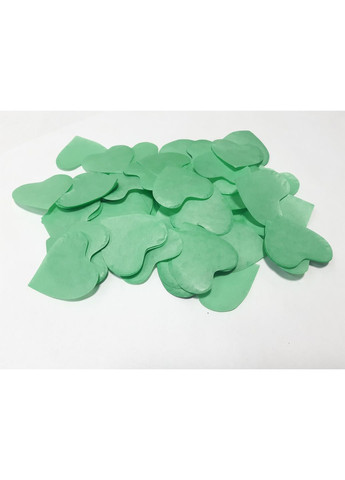 Свадебные сердечки мятные бумажные No Brand (368969799)