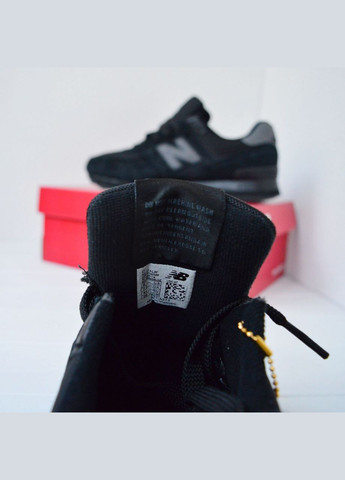 Чорні Осінні чоловічі кеди чорні замшеві з сіткою весняні осінні стильні топ якість No Brand кросівки