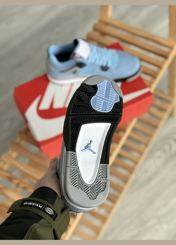 Кроссовки женские и мужские Nike Air Jordan 4 Retro University Blue | Найк Аир Джордан 4 Ретро Юниверсити голубые No Brand голубые всесезоны (307288665)